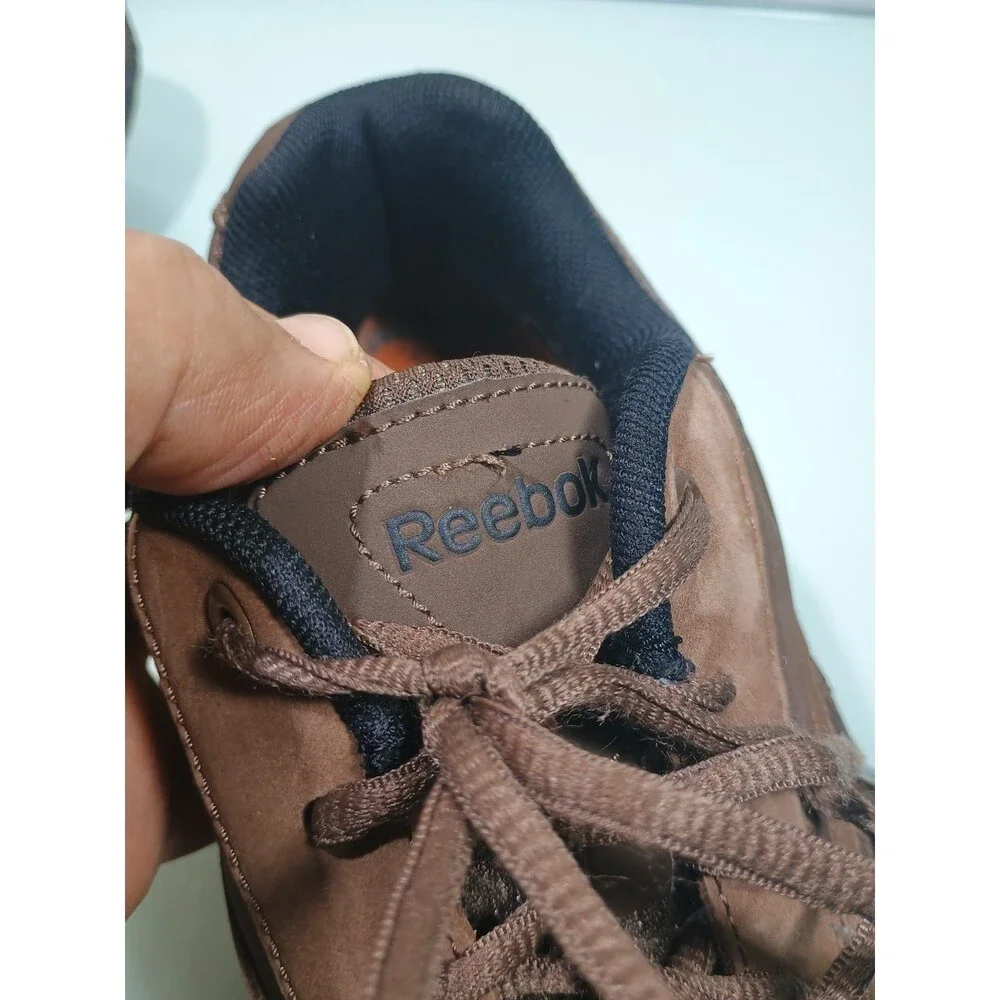 Reebok Size 8 Brown Lace-Up Men's Sneakers, Play Dry, Dmxmax